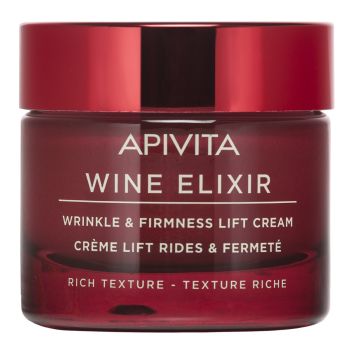 Apivita Wine Elixir Αντιρυτιδική Κρέμα για Σύσφιξη & Lifting πλούσιας υφής 50ml