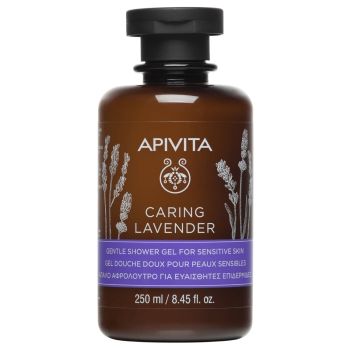Apivita Caring Lavender Απαλό Αφρόλουτρο για Ευαίσθητες Επιδερμίδες Με Λεβάντα & Ελαιόλαδο 250ml
