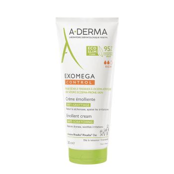 A-Derma Exomega Control Μαλακτική Κρέμα - Ατοπικό Δέρμα Σώμα/Πρόσωπο 200ml