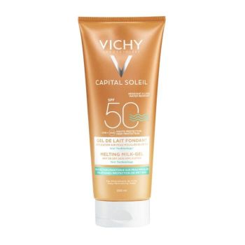 Vichy Capital Soleil Wet Skin, Έξτρα Απαλό Αντηλιακό Γαλάκτωμα -Gel για Πρόσωπο/Σώμα SPF50 200ml