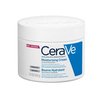 CeraVe Moisturising Cream for Dry to Very Dry Skin Ενυδατική Κρέμα για Ξηρό έως Πολύ Ξηρό Δέρμα 340g