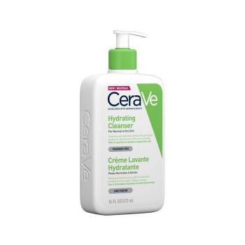 CeraVe Hydrating Cleanser Cream for Normal to Dry Skin Κρέμα Καθαρισμού για Κανονική έως Ξηρή Επιδερμίδα 473ml