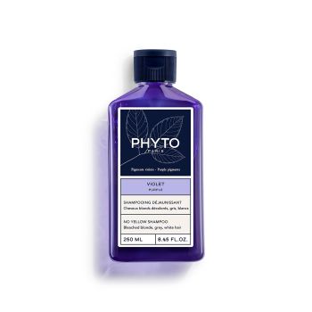 Phyto Purple No Yellow Shampoo 250ml Σαμπουάν για Λαμπερά Μαλλιά, Κατά των Κίτρινων Τόνων