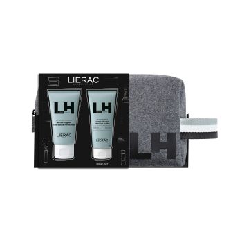 Lierac Promo Homme Energizing Moisturizing Gel 50ml & All-Over Shower Gel 50ml & Δώρο Pouch 1 Τεμάχιο