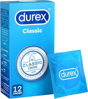 Durex Classic Προφυλακτικά Ευκολοφόρετα 12 τεμάχια