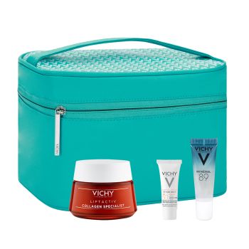 Vichy Promo Liftactiv Specialist Collagen Day Cream 50ml & Δώρο Mineral 89 Booster 10ml & Capital Soleil UV- Age Spf50+ Daily 3ml & Νεσεσέρ