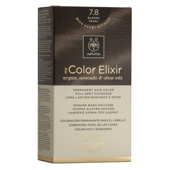 Apivita My Color Elixir Μόνιμη Φυσική Βαφή N7,8 Ξανθό περλέ 50&75ml