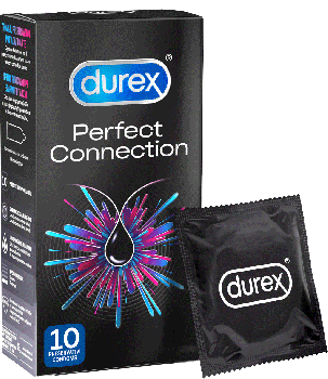 Durex Perfect Connection Προφυλακτικά με έξτρα λιπαντικό, 10 τεμάχια
