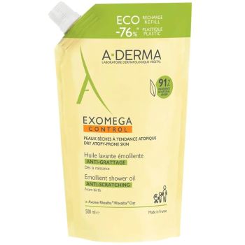 A-Derma Exomega Control Hulie Nettoyant Έλαιο Καθαρισμού - Ατοπικό Δέρμα Refill 500ml