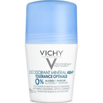 Vichy PROMO Deodorant Roll On, 50% Έκπτωση στο 2ο Προϊόν - Αποσμητικό για Ευαίσθητες ή Αποτριχωμένες Επιδερμίδες 2x50ml