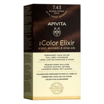 Apivita My Color Elixir Μόνιμη Φυσική Βαφή N8,3 Ξανθό Ανοιχτό Χρυσό 50&75ml