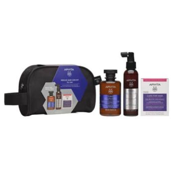 Apivita Promo Rescue Hair Loss Kit For Men Tonic Shampoo 250ml & Hair Loss Lotion 150ml & Caps For Hair 30caps