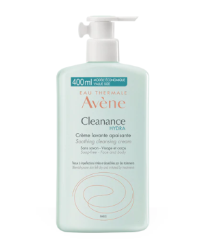 Avene Cleanance Hydra Creme Lavante Apaisante Καταπραϋντική Κρέμα Καθαρισμού Δέρματος Μετά Από Θεραπεία Ακμής 400ml