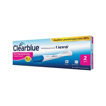Clearblue Τεστ Εγκυμοσύνης Γρήγορης Ανίχευσης 2τμχ