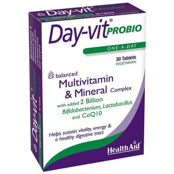 Health Aid Day-vit Probio with Probiotics & CoQ10 30tabs