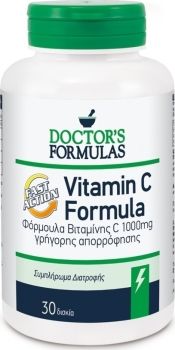 Doctor's Formulas Vitamin C Fast Action 1000mg 30 δισκία