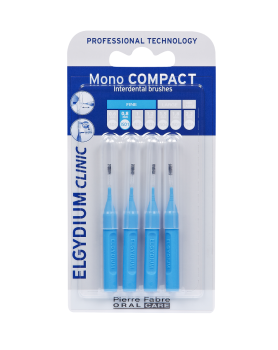 Elgydium Clinic Mono Compact Μπλε (0,4) Μεσοδόντια βουρτσάκια 4 τεμάχια