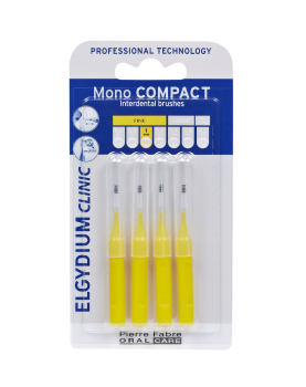 Elgydium Clinic Mono Compact Κίτρινο (0,5) Μεσοδόντια βουρτσάκια 4 τεμάχια