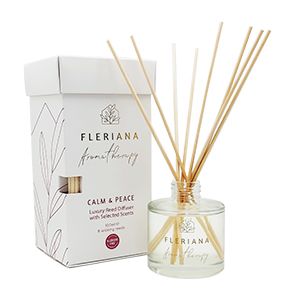 Fleriana Aromatherapy Calm & Peace Natural Diffuser 100ml & 8 reeds