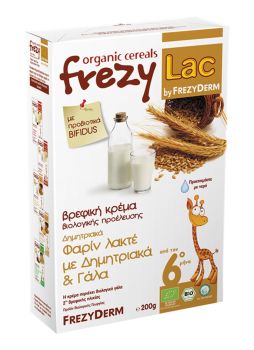 Frezyderm Frezylac Bio Cereal Βιολογική Βρεφική Κρέμα Φαρίν Λακτέ με Δημητριακά και Γάλα 200gr