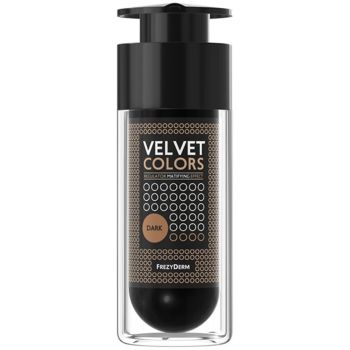 Frezyderm Velvet Colors Make up Regulator Matifying Effect 30ml Dark Make-up Ιδανικής Χρωματικής Κάλυψης με Βελούδινη, Ματ Υφή