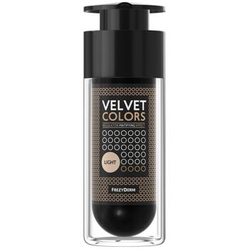 Frezyderm Velvet Colors Make up Regulator Matifying Effect 30ml Light Make-up Ιδανικής Χρωματικής Κάλυψης με Βελούδινη, Ματ Υφή