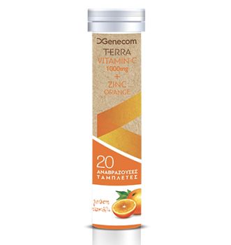 Genecom Terra Vitamin C + Zinc Orange 20tbs