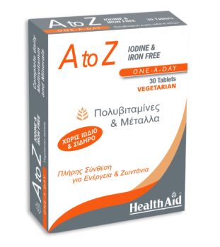 Healt Aid A To Z (Iodine & Iron Free) 30tabs