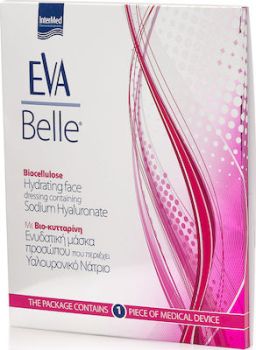 Intermed Eva Belle Biocellulose Hydrating Face Dressing με Υαλουρονικό Νάτριο & βιο – κυτταρίνη 1τεμ. 