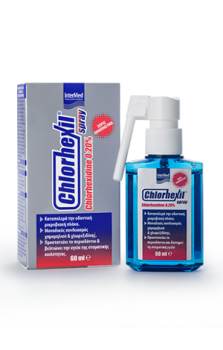 Intermed Spray Για Αντιμικροβιακή Προστασία Και Ανακούφιση Στοματοφαρυγγικής Κοιλότητας Chlorhexil Spray 60Ml