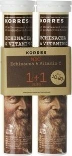 Korres Πακέτο Echinacea & Βιταμίνη C Με  Γεύση Λεμόνι 20 eff.tabs + Δώρο Echinacea & Βιταμίνη C Με  Γεύση Λεμόνι 20 eff.tabs