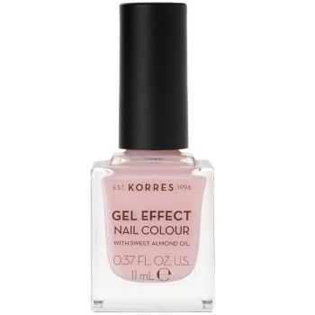 Korres Gel Effect Nail Colour 11ml - Candy Pink 05 Βερνίκι Νυχιών Απόλυτης Λάμψης & Διάρκειας, με Αμυγδαλέλαιο