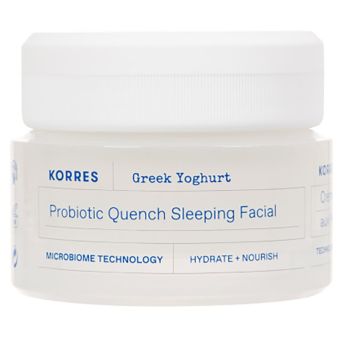 Korres Greek Yoghurt Probiotic Quench Sleeping Facial Cream 40ml Κρέμα Προσώπου Νύχτας για Αναπλήρωση & Θρέψη με Ελληνικό Γιαούρτι