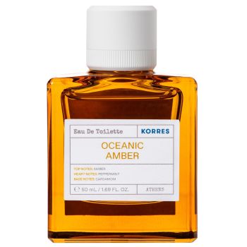 Korres Oceanic Amber Eau De Toilette Άρωμα με Νότες Amber, Cardamom & Peppermint 50ml