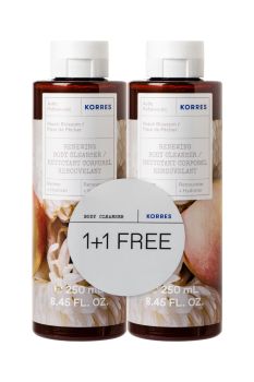 Korres Body Cleanser Peach Blossom Renewing 250ml Αφρόλουτρο Άνθη Ροδακινιάς