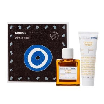 Korres Promo Daring & Fresh - Oceanic Amber Eau de Toilette 50 mL + Γαλάκτωμα για Μετά το Ξύρισμα 125 mL