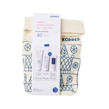 Korres Promo Υoghurt Hydrate your Skin με Αντηλιακή Κρέμα Προσώπου SPF50, 40ml, Κρέμα-Gel για Ενυδάτωση με Προβιοτικά, 20ml & Κρέμα Καθαρισμού Προσώπου, 20ml, 1σετ