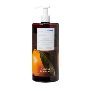 Korres Renewing Body Cleanser Basil & Mandarin  Αφρόλουτρο με Άρωμα από Βασιλικό & Μανταρίνι 1000ml