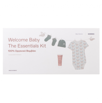Korres Πακέτο Welcome Baby The Essentials Kit Premium Set με τα Πρώτα Βρεφικά Ρουχαλάκια 1BOX