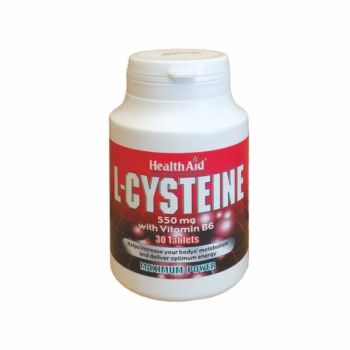 Health Aid L-Cysteine 550mg with Vitamin B6 30tabs