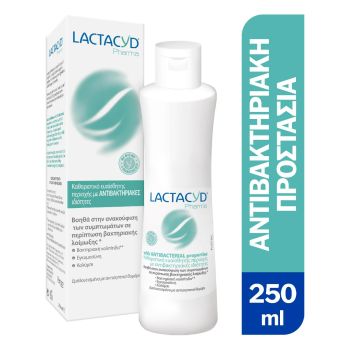 Lactacyd Pharma Antibacterials Wash καθαριστικό ευαίσθητης περιοχής με αντιβακτηριακούς παράγοντες 250ml