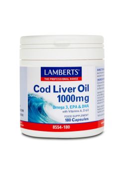 Lamberts Cod Liver Oil 1000mg 180 Caps      