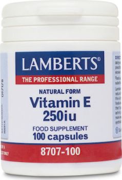 Lamberts Natural Form Vitamin E 250iu 100 caps