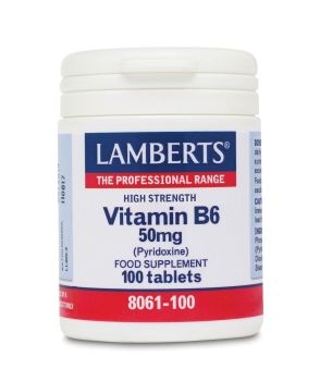 Lamberts Vitamin B6 50mg (Pyridoxine) 100tabs