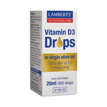 Lamberts Vitamin D3 dDrops 20ml/600drops