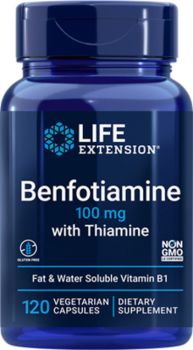 Life Extension Benfotiamine With Thiamine 100mg 120caps