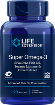Life Extension Super Omega-3 EPA/DHA With Sesame Lignans And Olive Fruit Extract 120Softgels