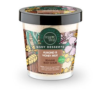 Natura Siberica Organic Shop Body Desserts Απολεσπιστικό Σώματος Almond & Honey Milk 450ml