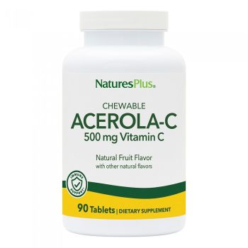 Nature's Plus Acerola-C Complex Chewable 500mg  Vitamin C 90tabs