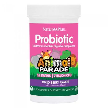 Nature's Plus Animal Parade Probiotcs Bi-Layer 30chewable